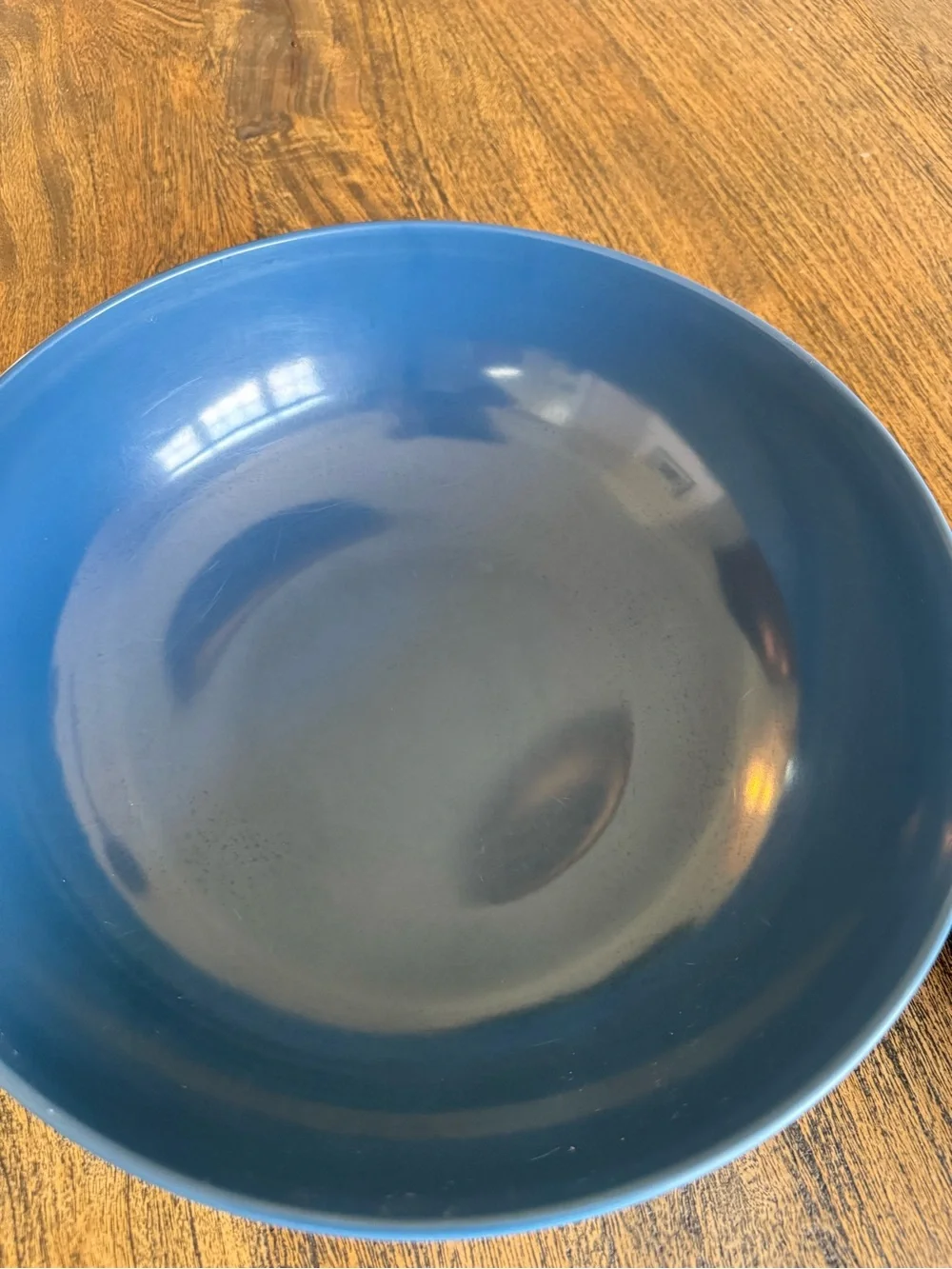 Set of 2 Large Blue Melamine Serving Bowls - 13” | Dishwasher Safe